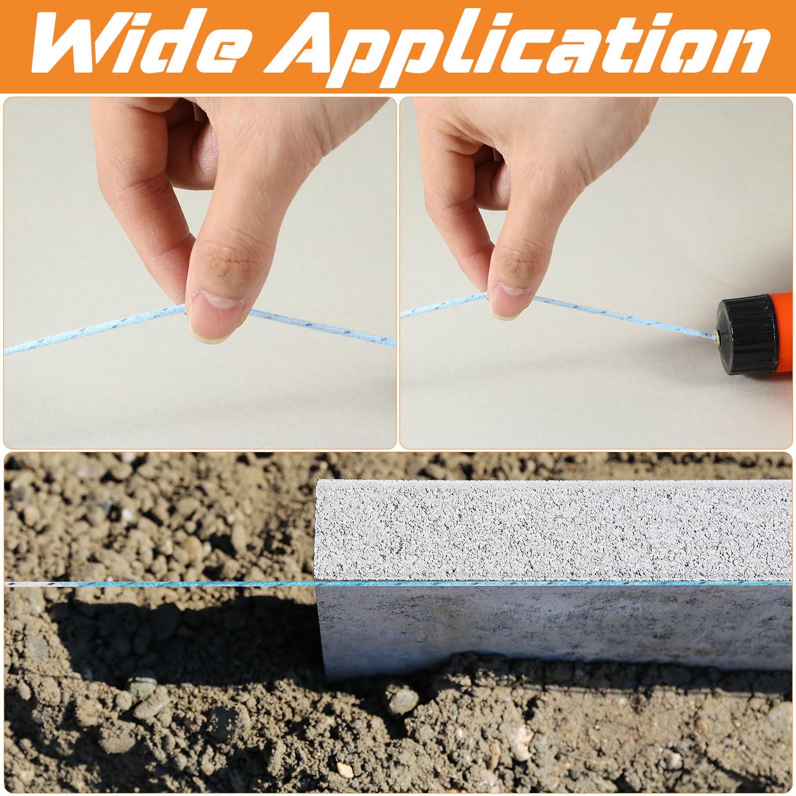 AmazingSpark 1 Chalk Line Tool for Building 100 ft, Orange — Amazon image 6