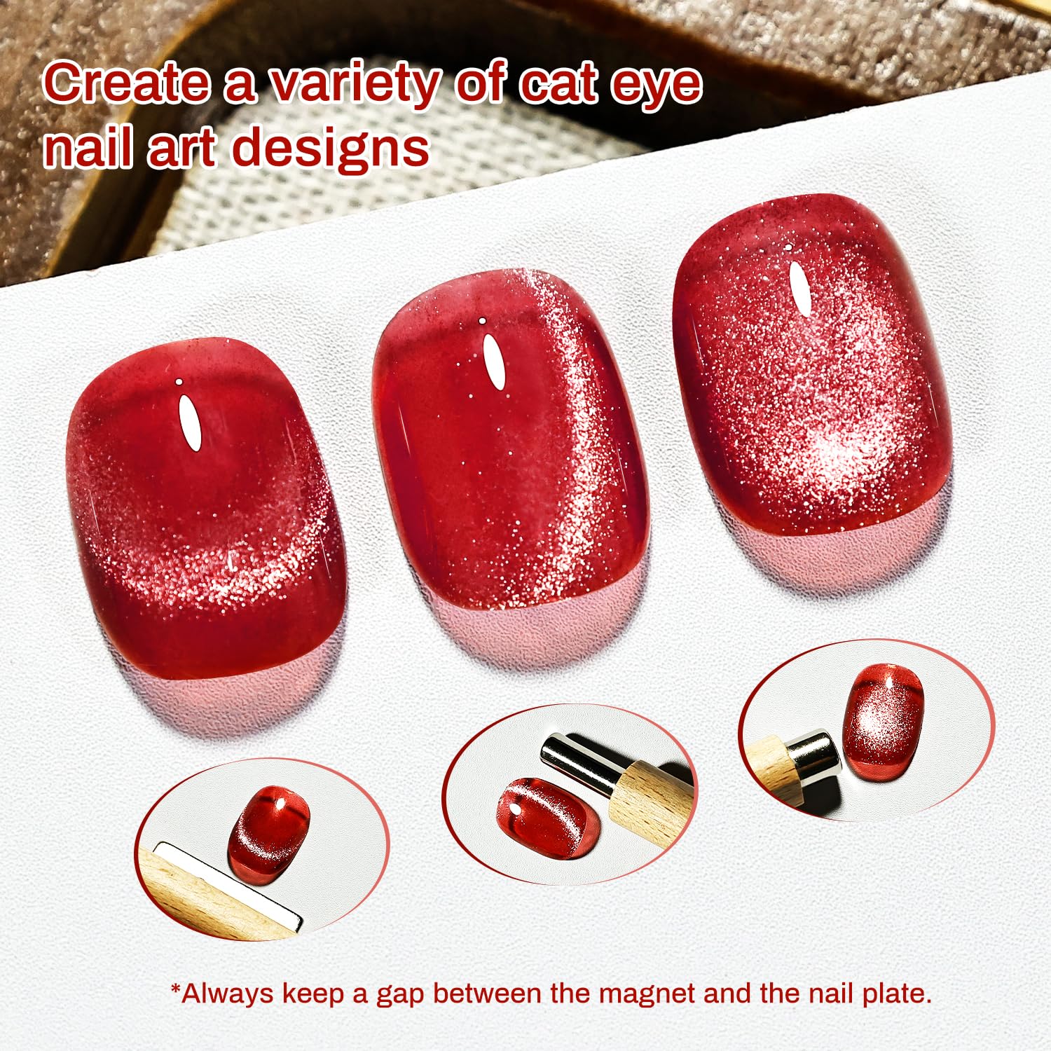 JODSONE 23 PCS Cat Eye Gel Nail Polish Set with Base Coat and Top Coat at Home for Women Nail Art all Seasons