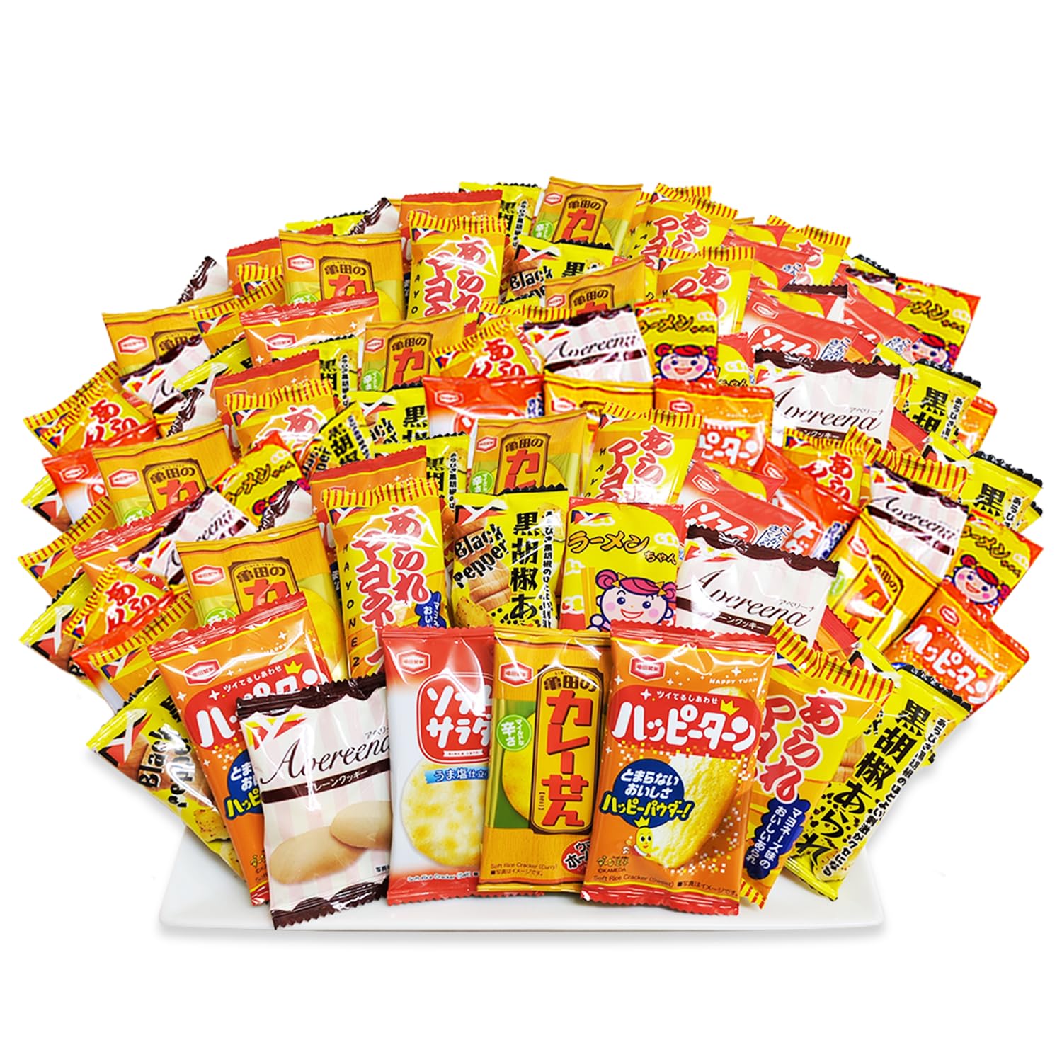 Amazon.co.jp: ミニ お菓子 食べ比べ 個包装 7種 計100個 詰め合わせ 