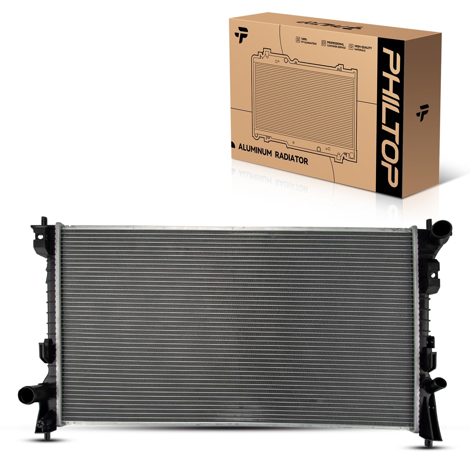 PHILTOP CU2937 Automotive car Radiators for 07-11 Edge, 12-14 Edge 3.5L, 2013-2019 Taurus 3.5L, 2008-2012 Taurus, 2007-2015 MKX, 10-12 Flex 3.5L, 10-16 MKS 3.7L, 2009 Flex
