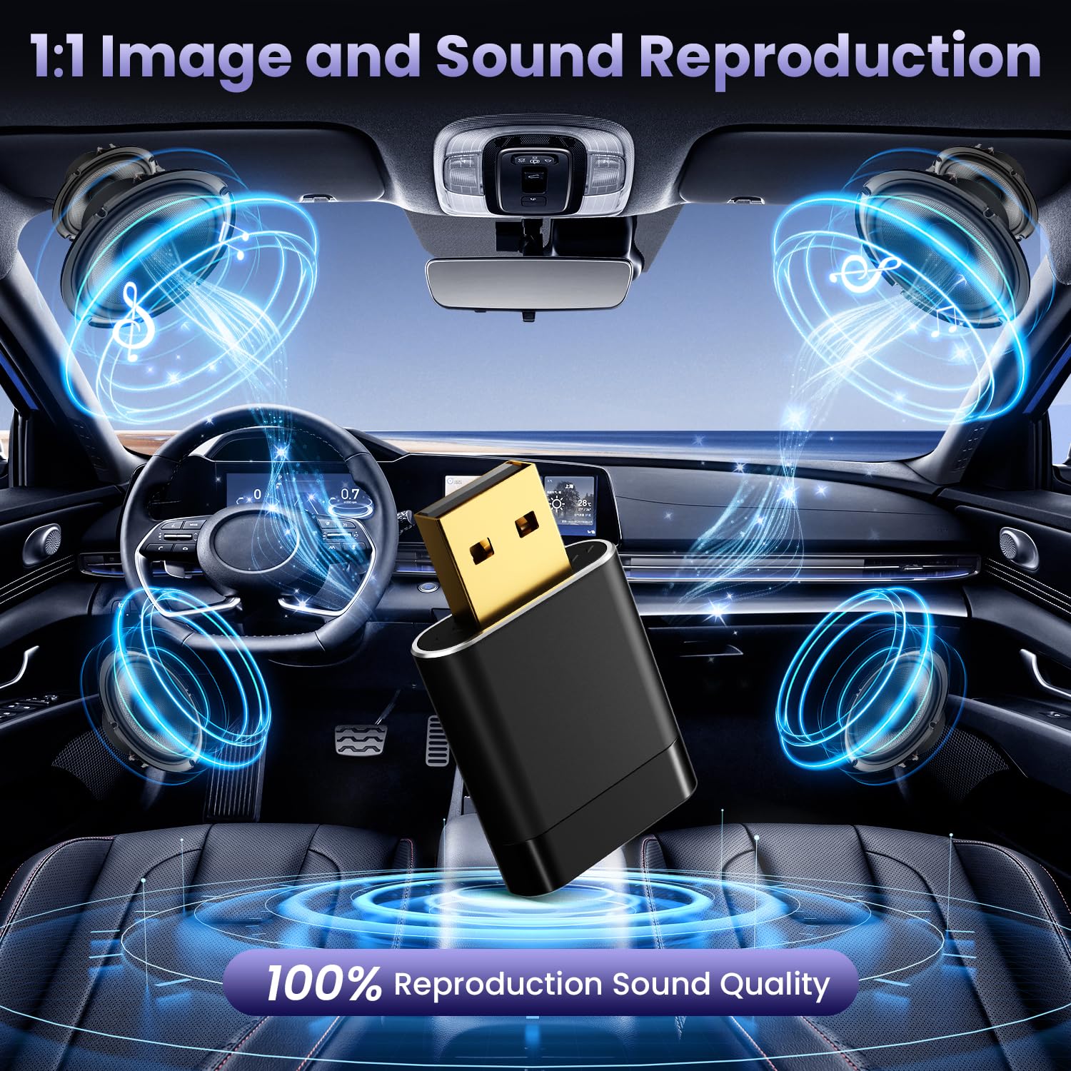 Mini Wireless CarPlay Adapter for Apple & Android Auto, Easy to Use Bluetooth Dongle with Fast Stable Connection, Converts Wired to Wireless Car Play Adapter, for Cars from 2016 with USB-A/C — view 6