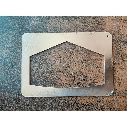 Professional Iron with Nickel Polish Cricket Measuring Bat Gauge Tool for Measures Cricket Bat Size Dimensions Checker Tool – Measures Bat Thickness N Edge for Players, Coaches & Umpires