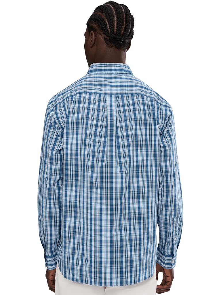 Pewter Vineyard Vines Wavecrest Plaidd Perfect Wash Shirt