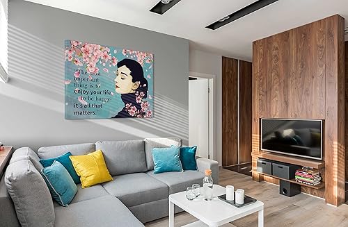 Miniatura 2 de SpiritualHands Audrey Hepburn - Póster de pared enmarcado, arte de pared Haus and Hues, decoración de pared moderna estética, arte de pared de moda