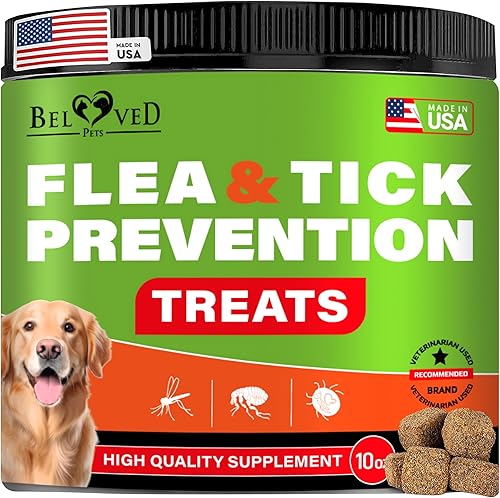 Flea and Tick Prevention Chewable Pills for Dogs and Cats - Revolution Oral Flea Treatment for Pets - Pest Control  Natural Defense - Chewables