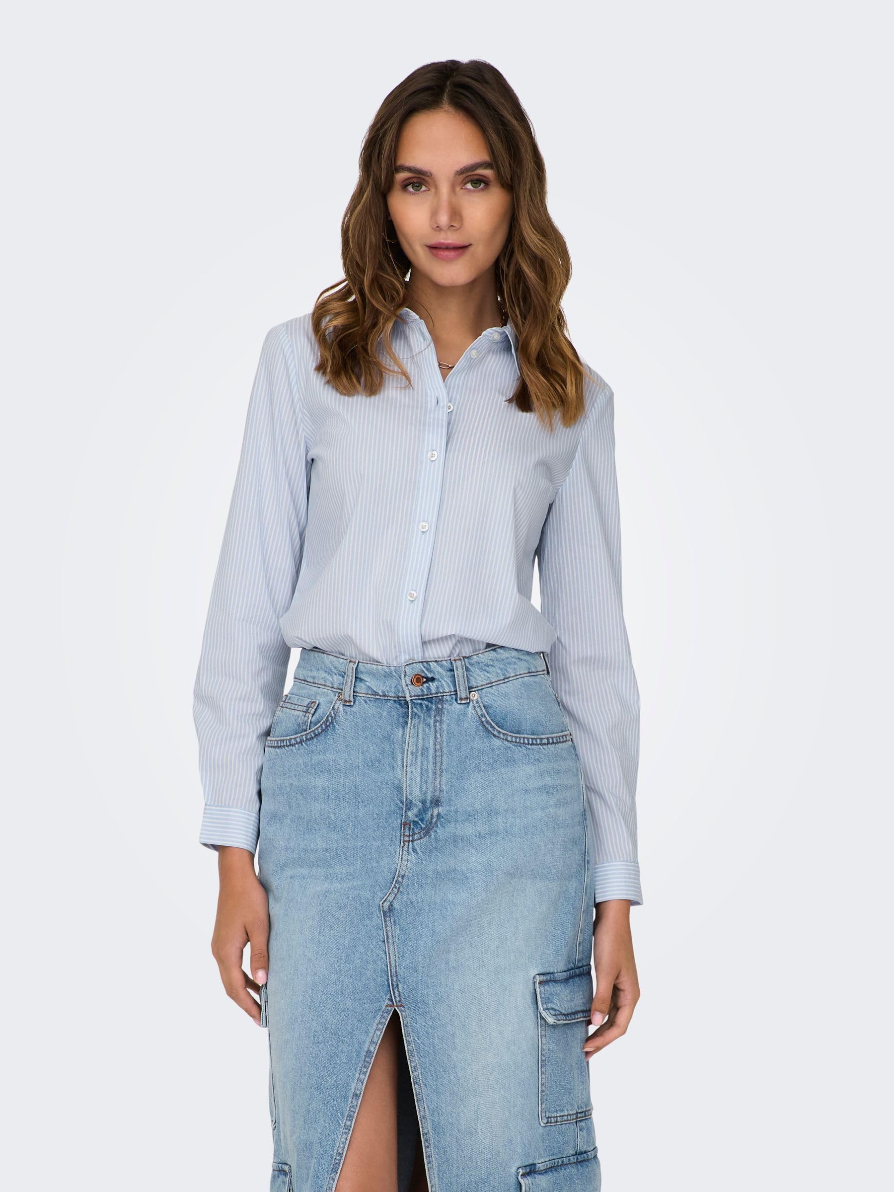 JDY Jdymio L/S Shirt Wvn Noos Jdy Mio L/S - Maglietta Wvn Noos Donna (Pacco da 1)