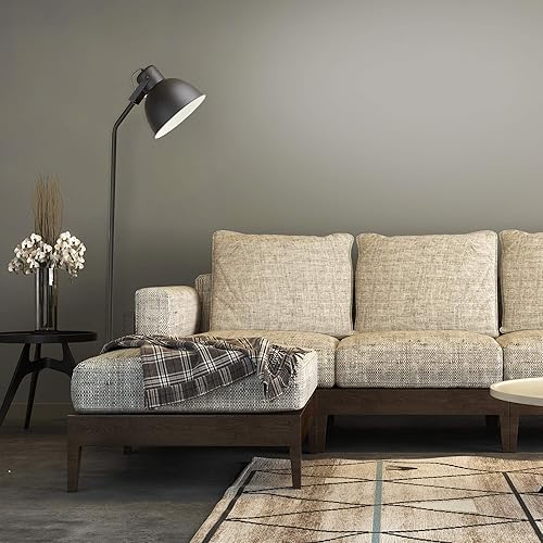 Miniatura 4 de Newhouse Lighting NHFL-VE-BK - Lámpara de pie moderna Vesper con bombilla LED incluida, color negro