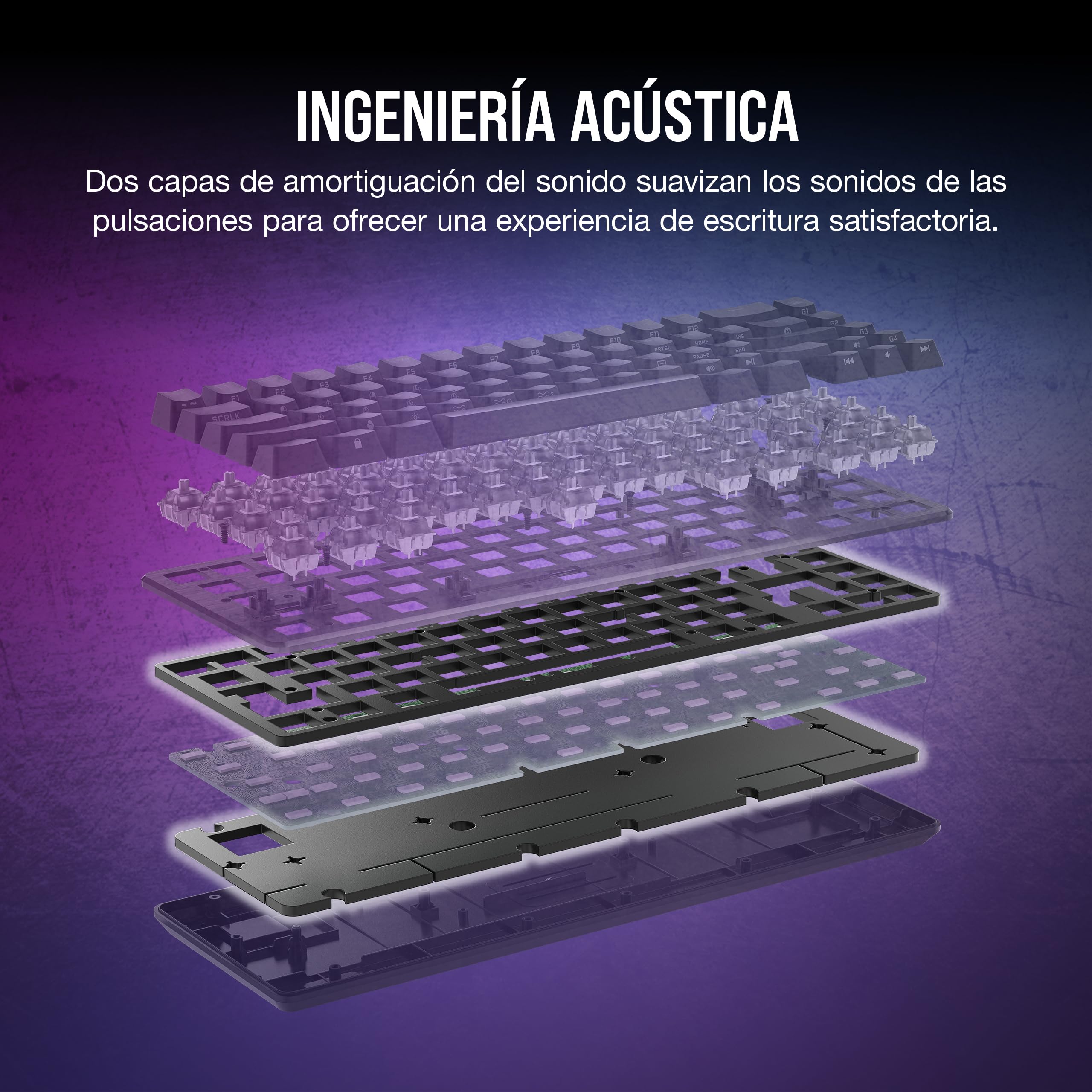 Corsair K65 Pro Mini RGB 65% Teclado con Cable para Juegos - Negro | QWERTY ES, Óptico-Mecánico, Interruptores OPX, Teclados PBT Double-Shot, Compatible con iCUE