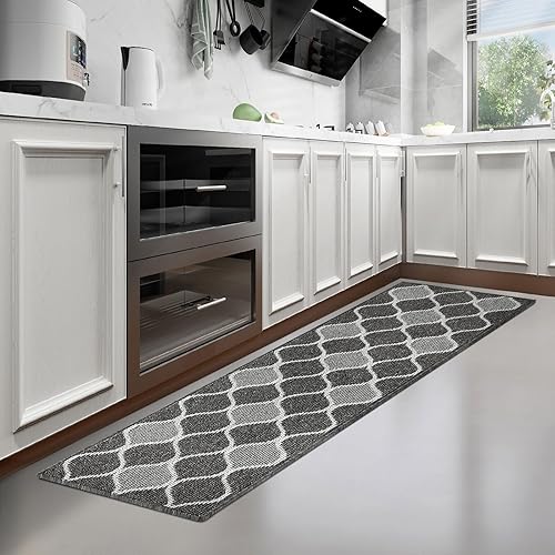 Villsure Kitchen Rugs and MatsNon Skid Kitchen Runner Rug Absorbent Resist Dirt Kitchen Floor Mat Comfort Standing Mat Made of 100 Polypropylene