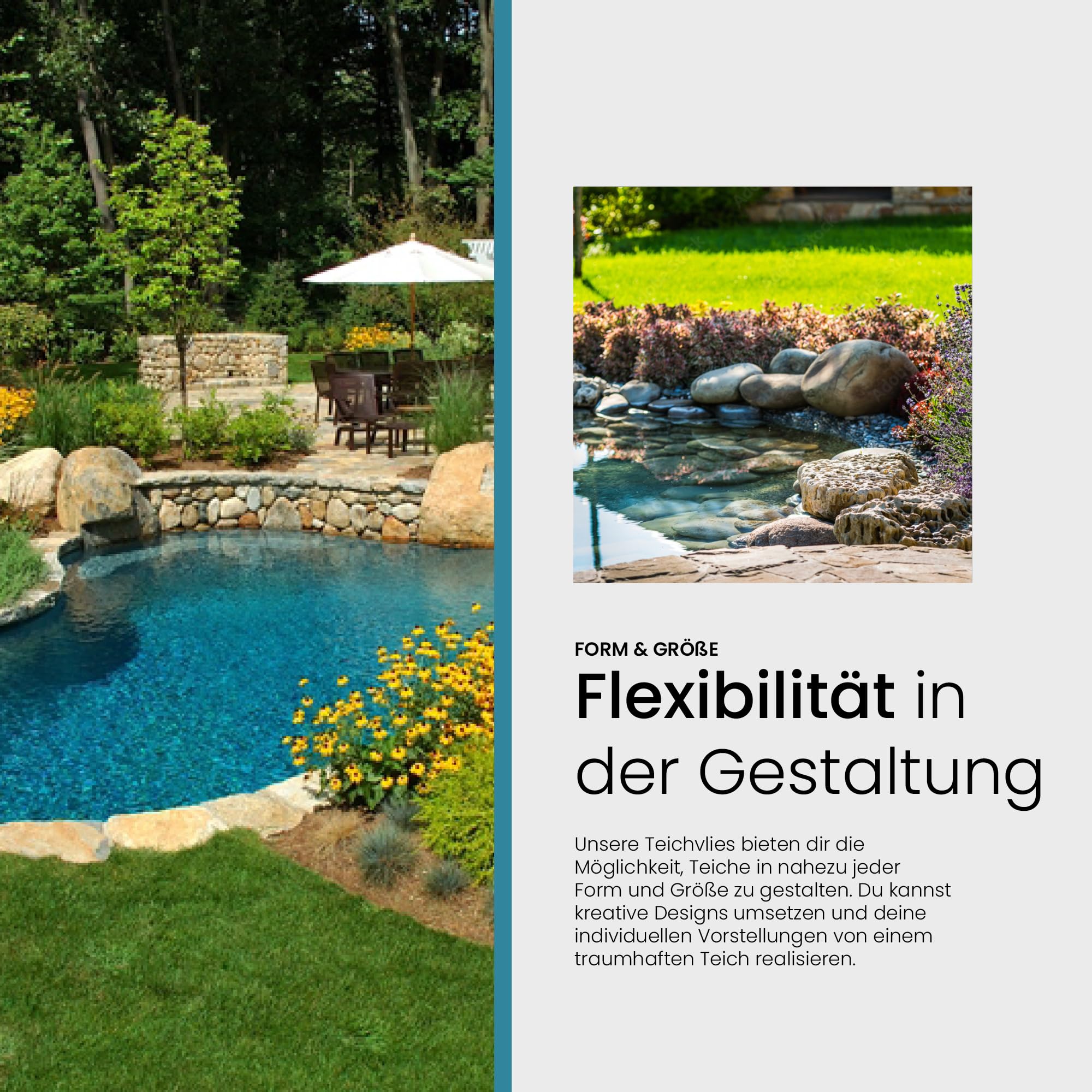 Tessuto Non Tessuto Per Laghetto - 6m², 500g | Protezione Per Telo Da Laghetto | Impermeabile E Resistente - Foto 8