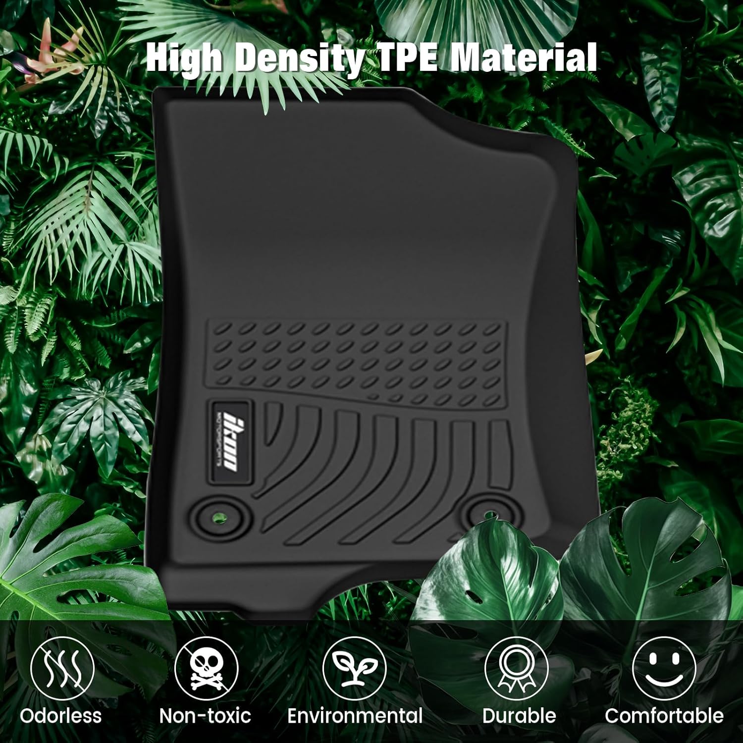 FREEMOTOR802® All Weather 3D TPE Car Floor Mats & Cargo Liner, Compatible with 2021-2023 Jeep Wrangler 4xe, Custom Floor Carpets Trunk Mat Front Rear Protection Pad Black