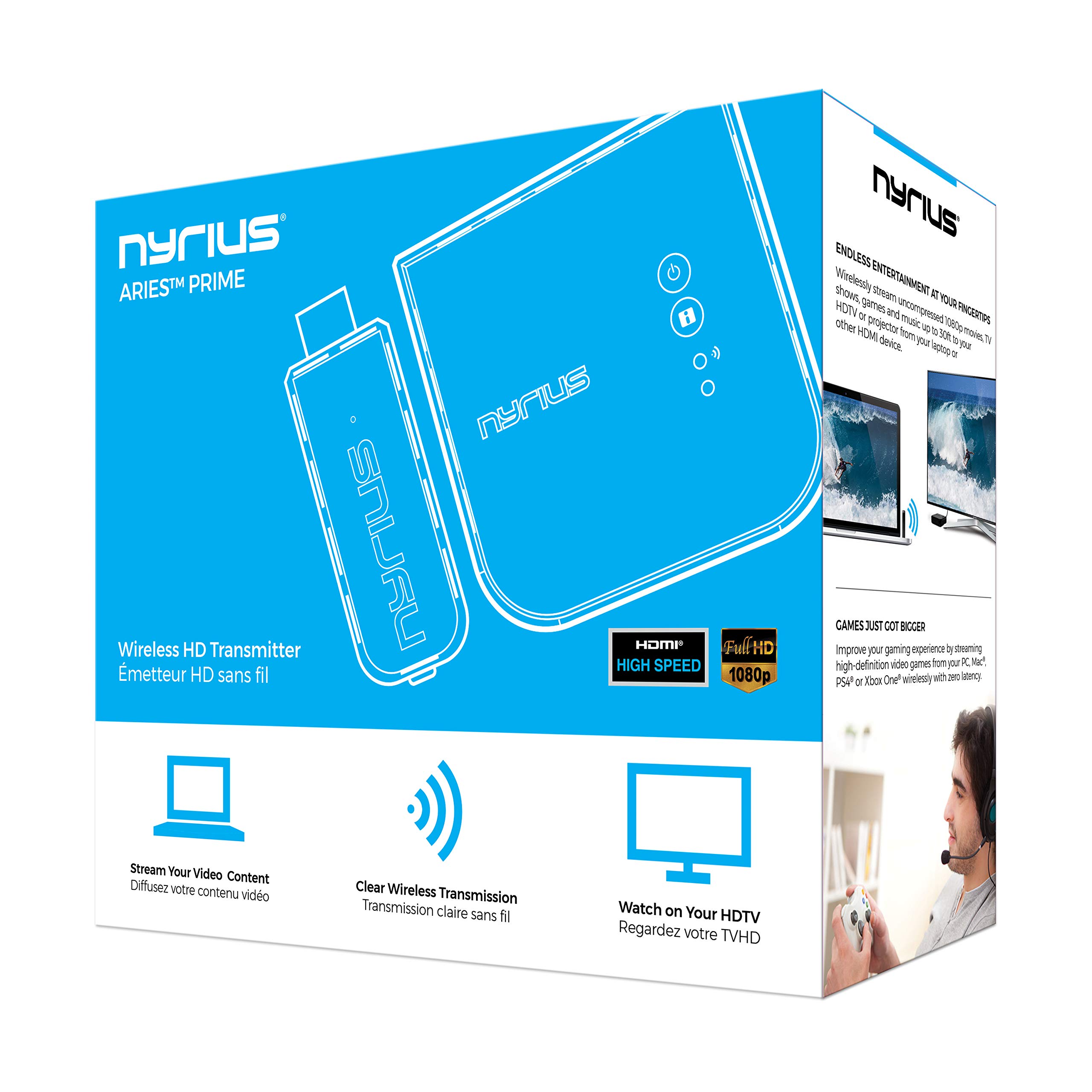 Buy Nyrius Aries Prime Wireless Video HDMI Transmitter Receiver For