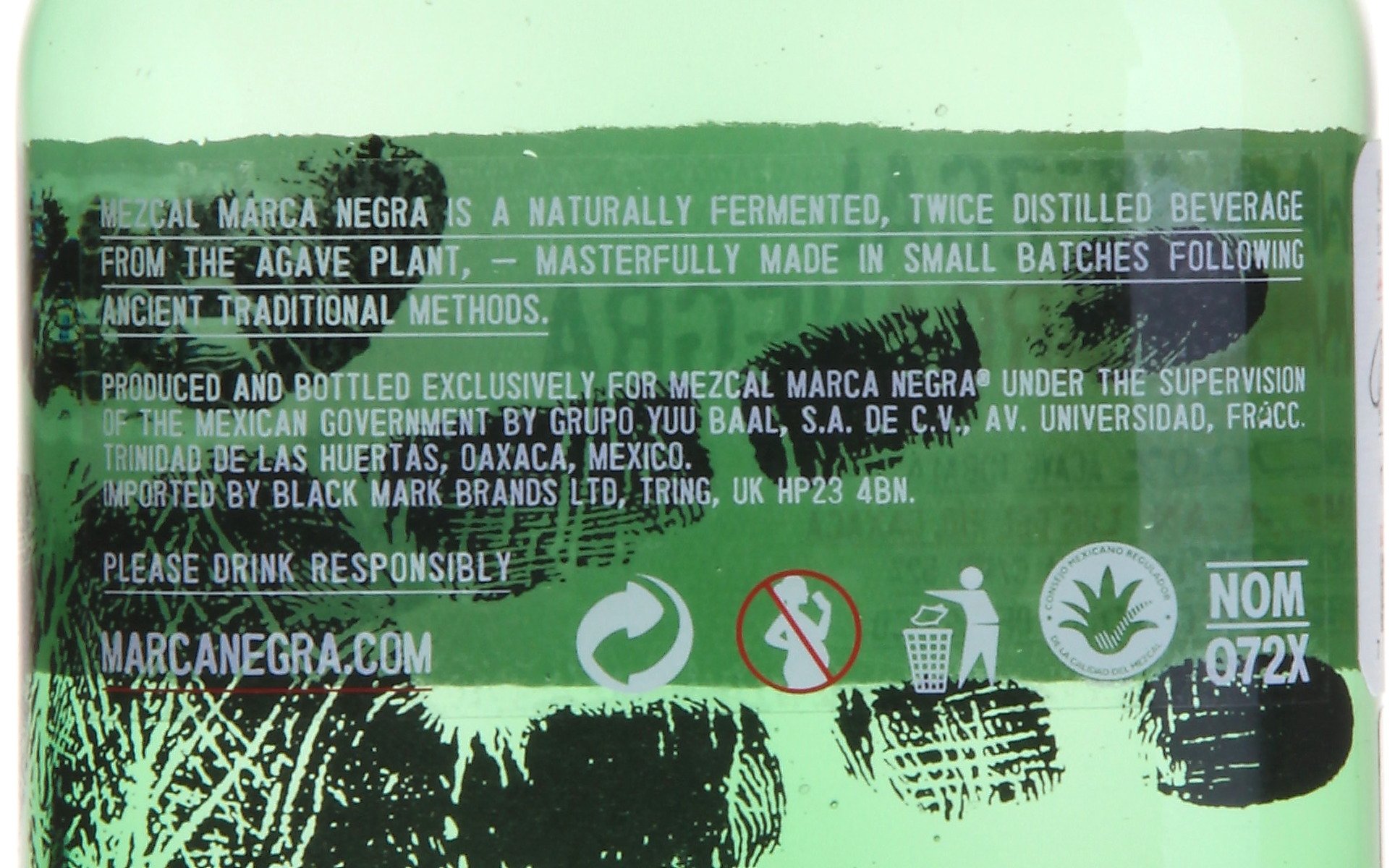 Marca Negra Mezcal Agave Tobalá Tequila (1 x 0.7 l)