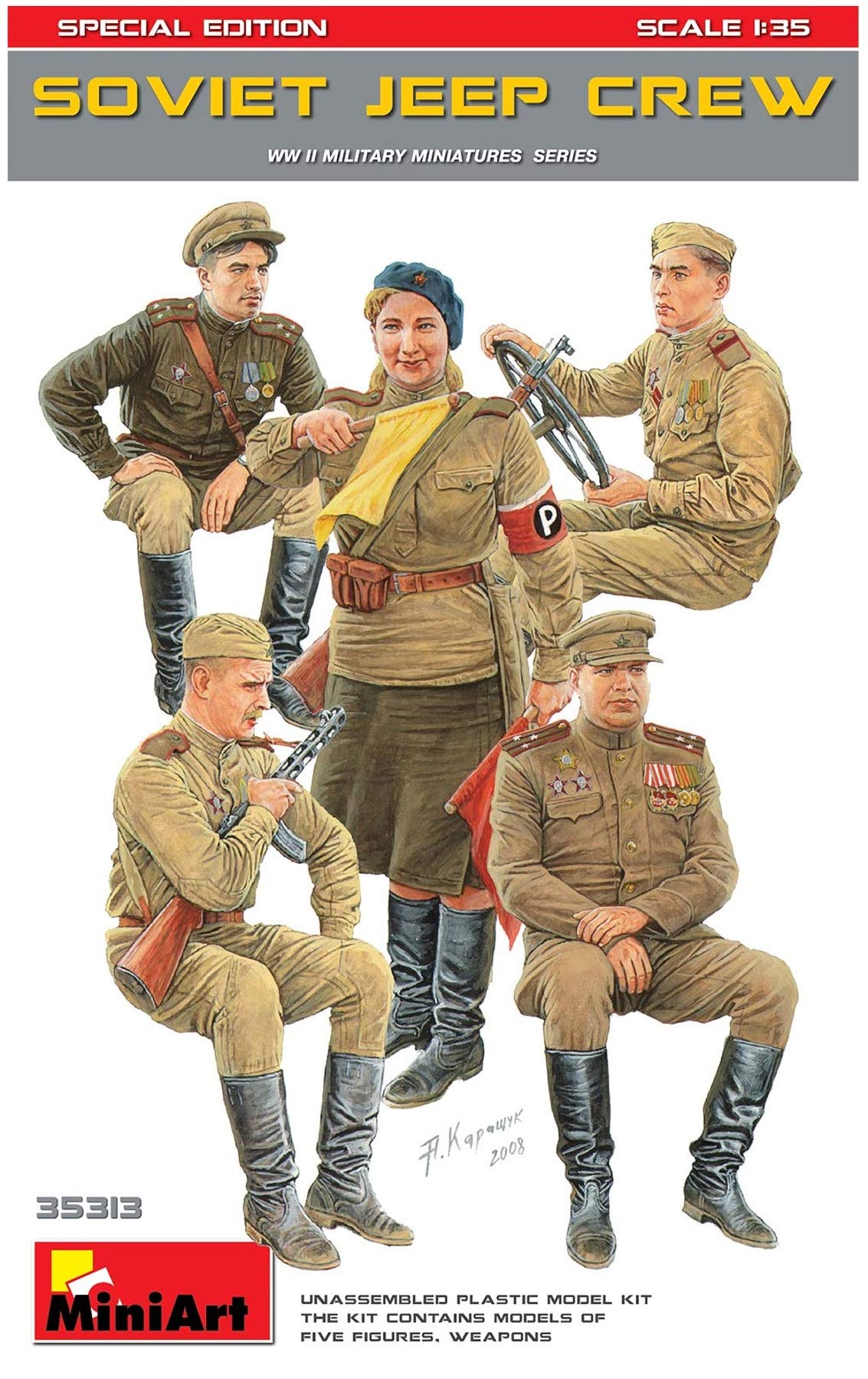 Miniart 35313 - 1:35 Soviet Jeep Crew. Special Edition (35049)