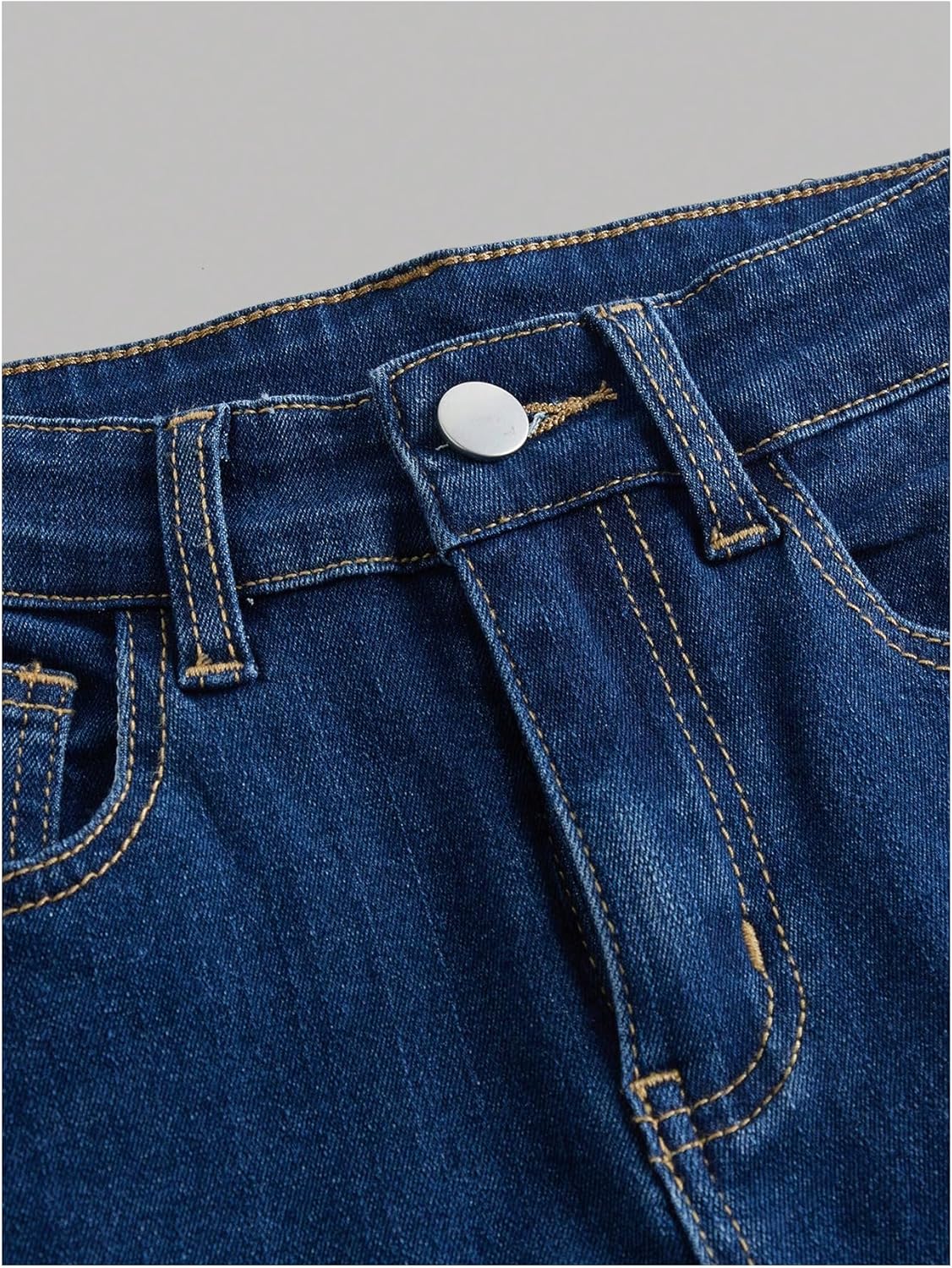 GORGLITTER Girl's Jeans Flare Bell Bottom Cute High Waist Denim Pants with Pockets Dressy 2026 - Image 3