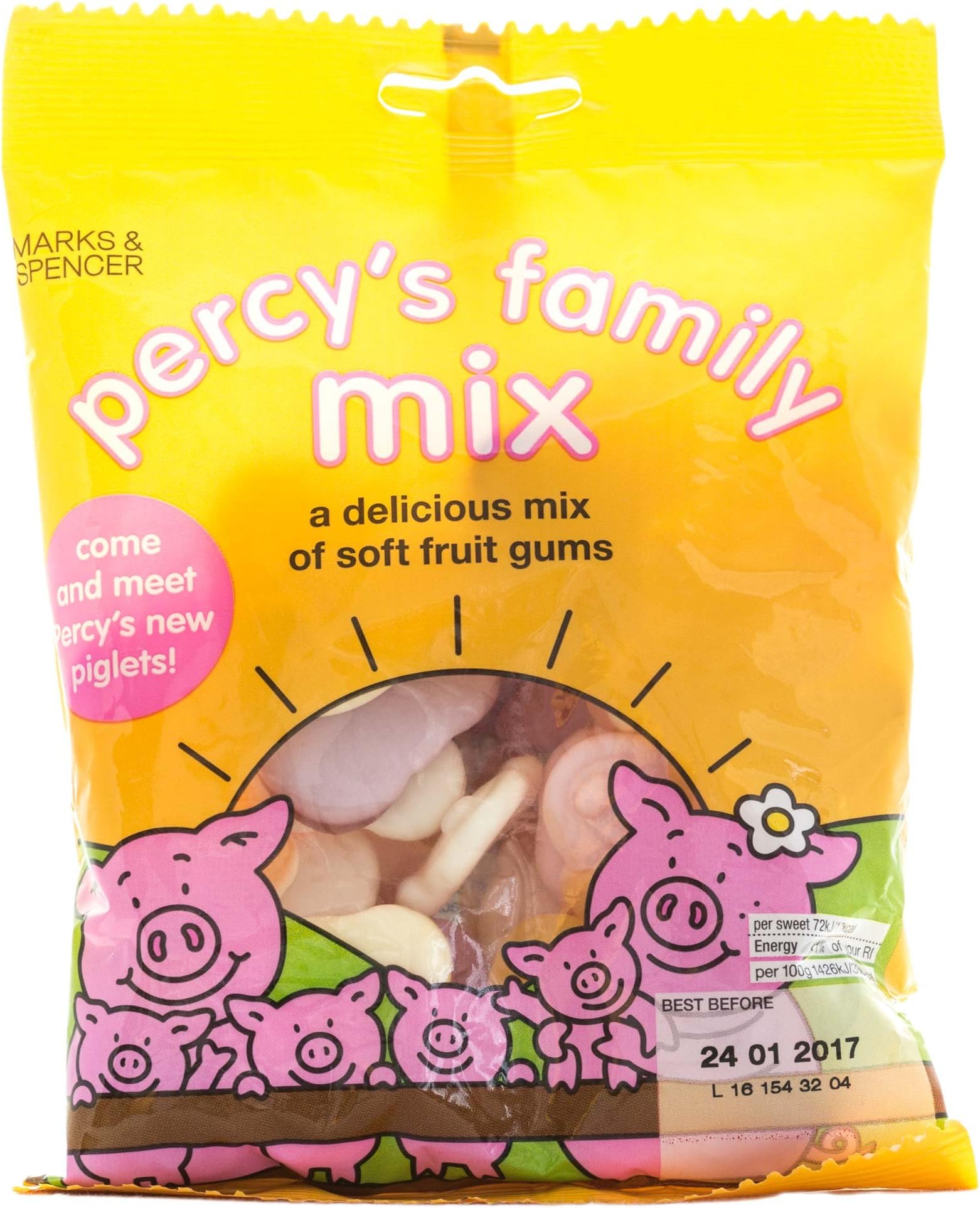 Marks & Spencer | Percy Pigs - Family Mix | 2 x 170g Bags