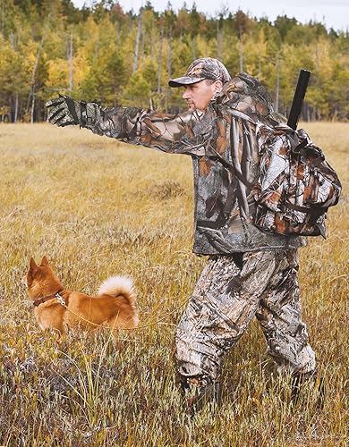 Vista 7 de KEMIMOTO Camo Hunting Heated Jacket for Men with 12V 15000mAh Battery, Warm Fleece Electric Heated Coat