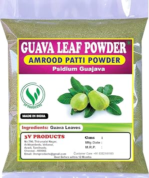 ATS Guava Leaf Powder | Koiya ilai | Amrood Patti | Psidium Guajava Powder for Tea, Juice, Milkshake, Cake, Body Health & More 100g