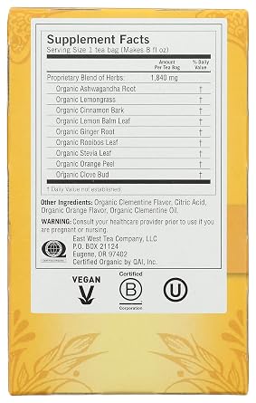 Yogi Tea, Sweet Clementine Stress Support, 16 Count
