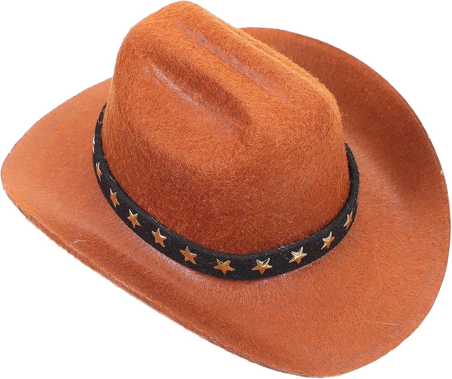 Small Dog Cowboy Hat with Velvet Band, Party Pet Costume Accessory, Decorative Puppy Hat for Dogs and Cats