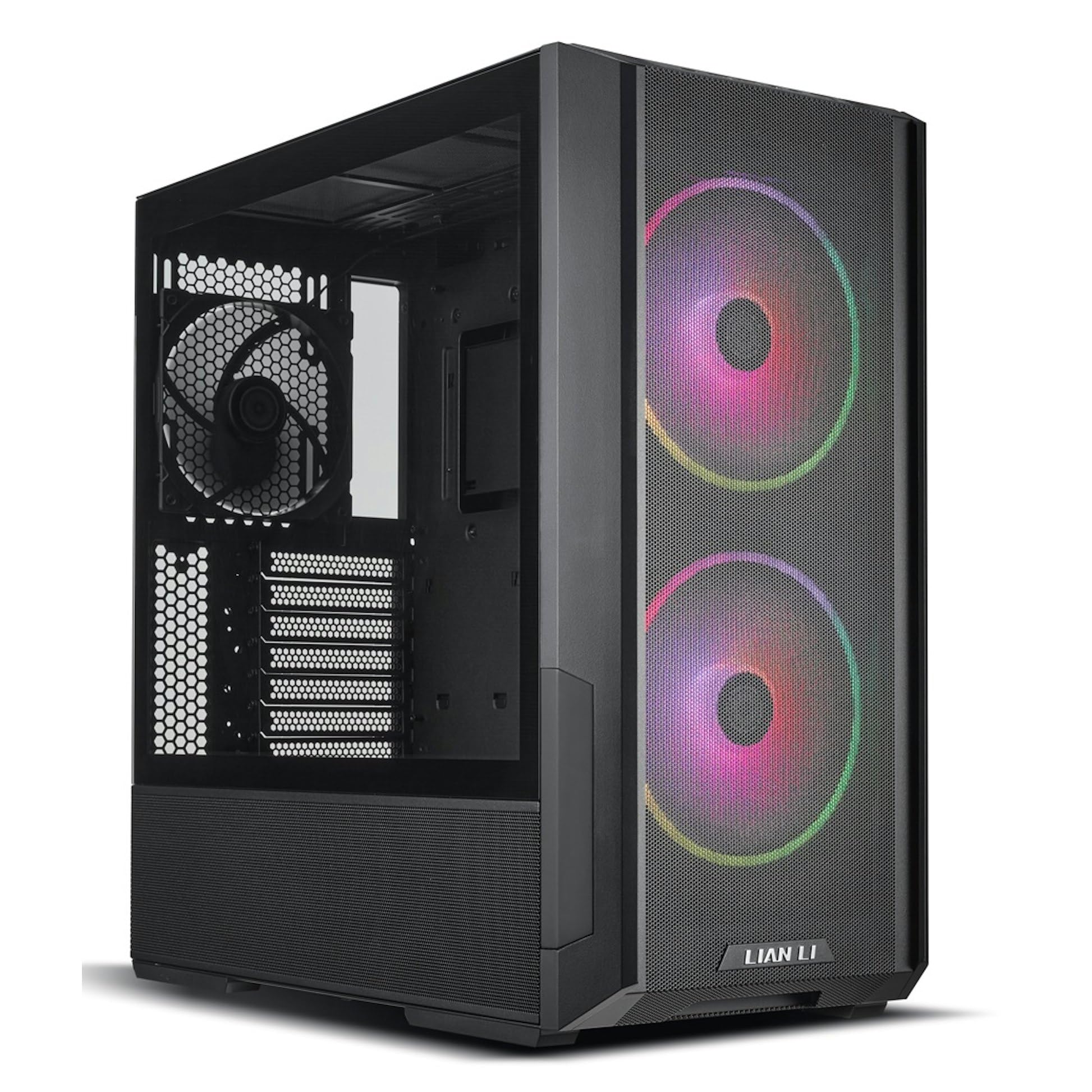 LANCOOL 216 RGB Mid-Tower PC Case, Black - High Airflow Design with ARGB Fans