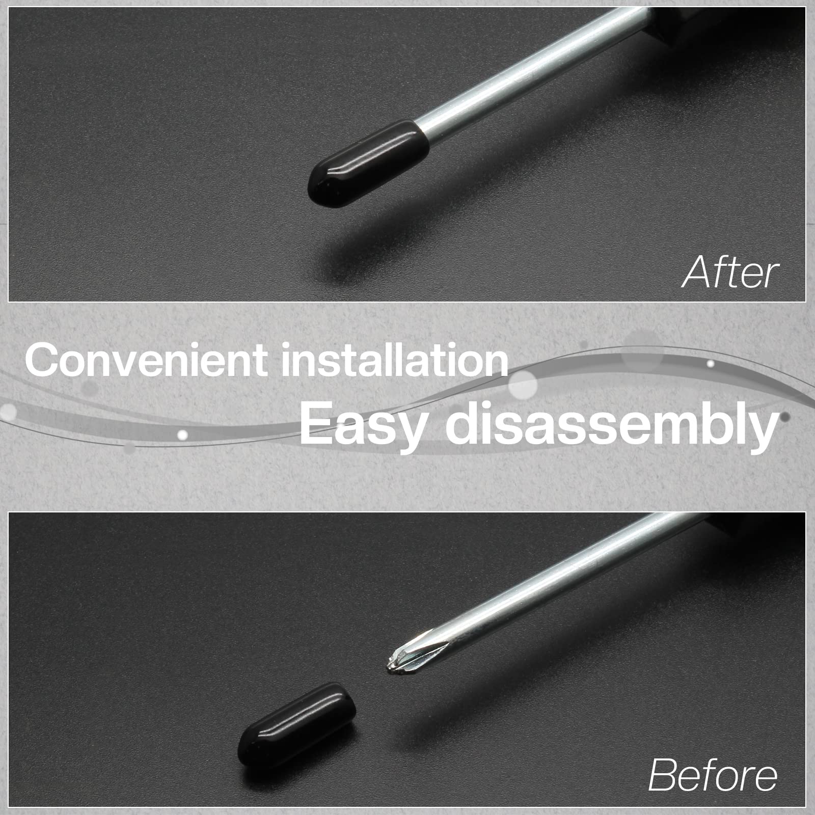 88-Pack Rubber End Caps - 8mm ID 18mm Height Screw Thread Protectors For Furniture & Metal