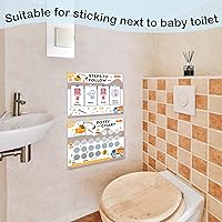 Vista 7 de Tabla de calcomanías de entrenamiento para ir al baño de construcción para niños y niñas, 10 tablas de entrenamiento para ir al baño con 216