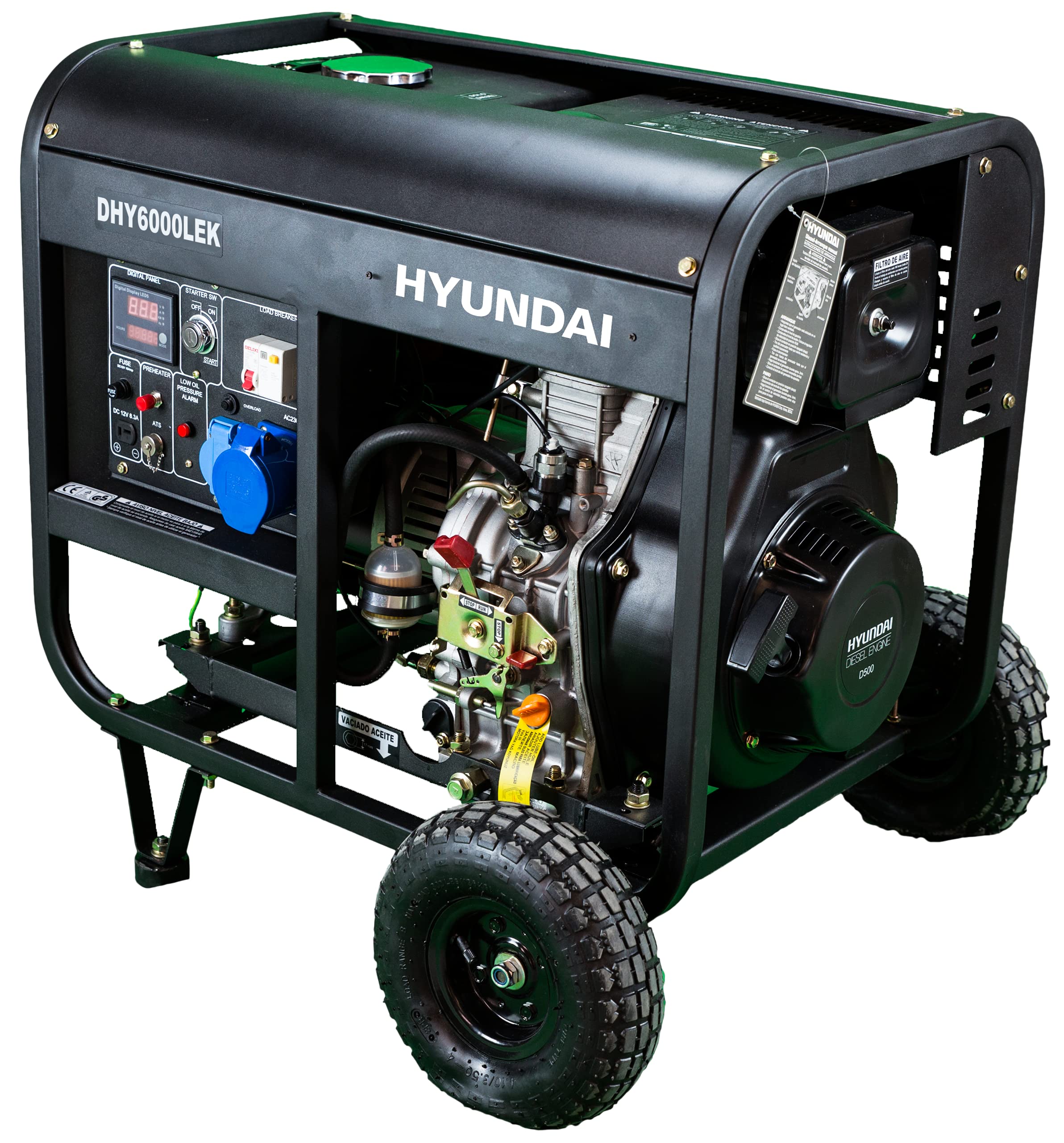 Hyundai Dhy6000Lek - Generador diesel serie pro 3.000 rpm