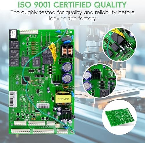 Miniatura 6 de WR55X11098 Placa de control electrónico para refrigerador, compatible con ge PGCS1RKZJSS, PSQS6YGZBESS, PFSS5RKZASS, PFCF1RKZABB, PGS25KSEAFSS,