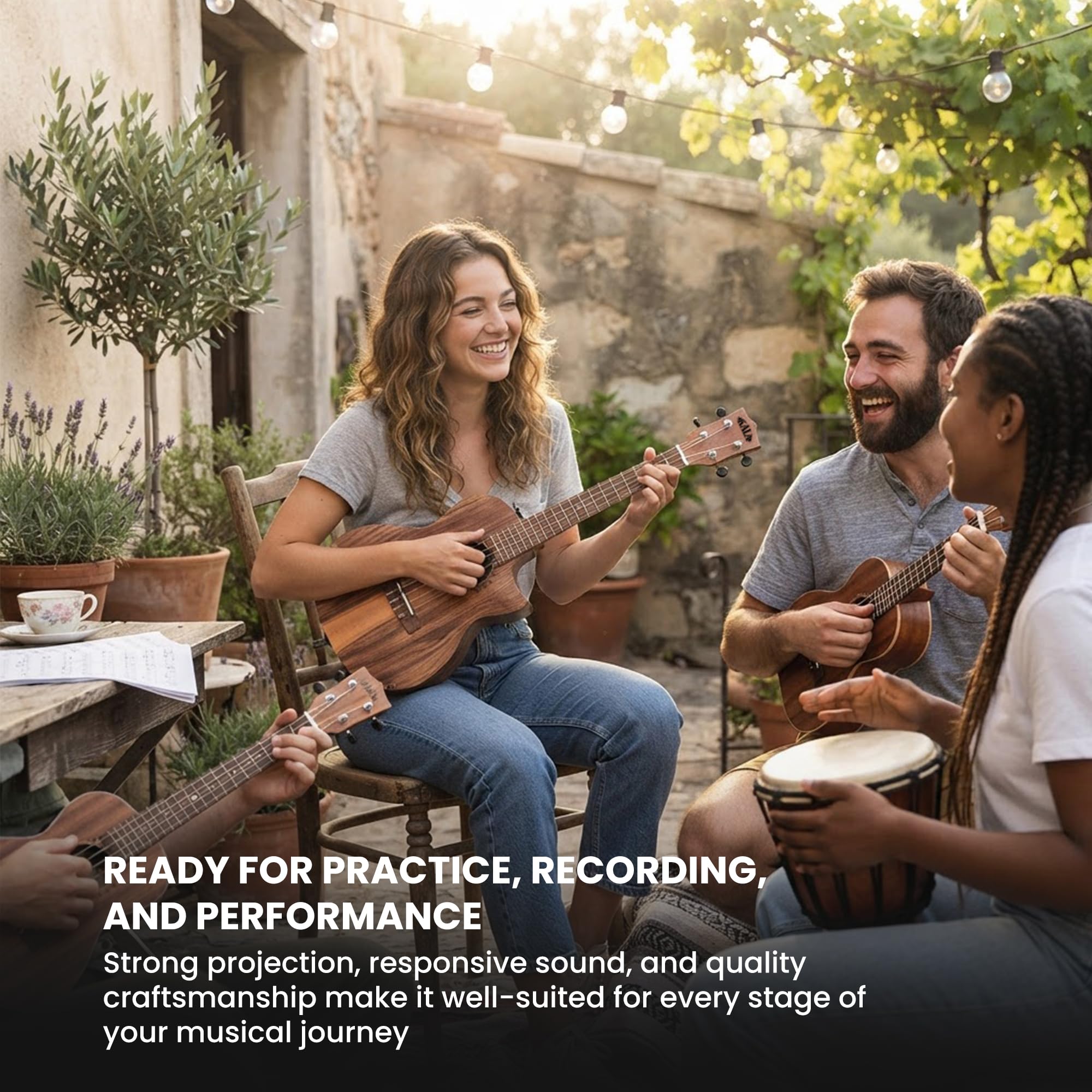 Kala Brand Music Co., Ukulele a 4 corde, naturale, concerto (KA-TK-C-CE)
