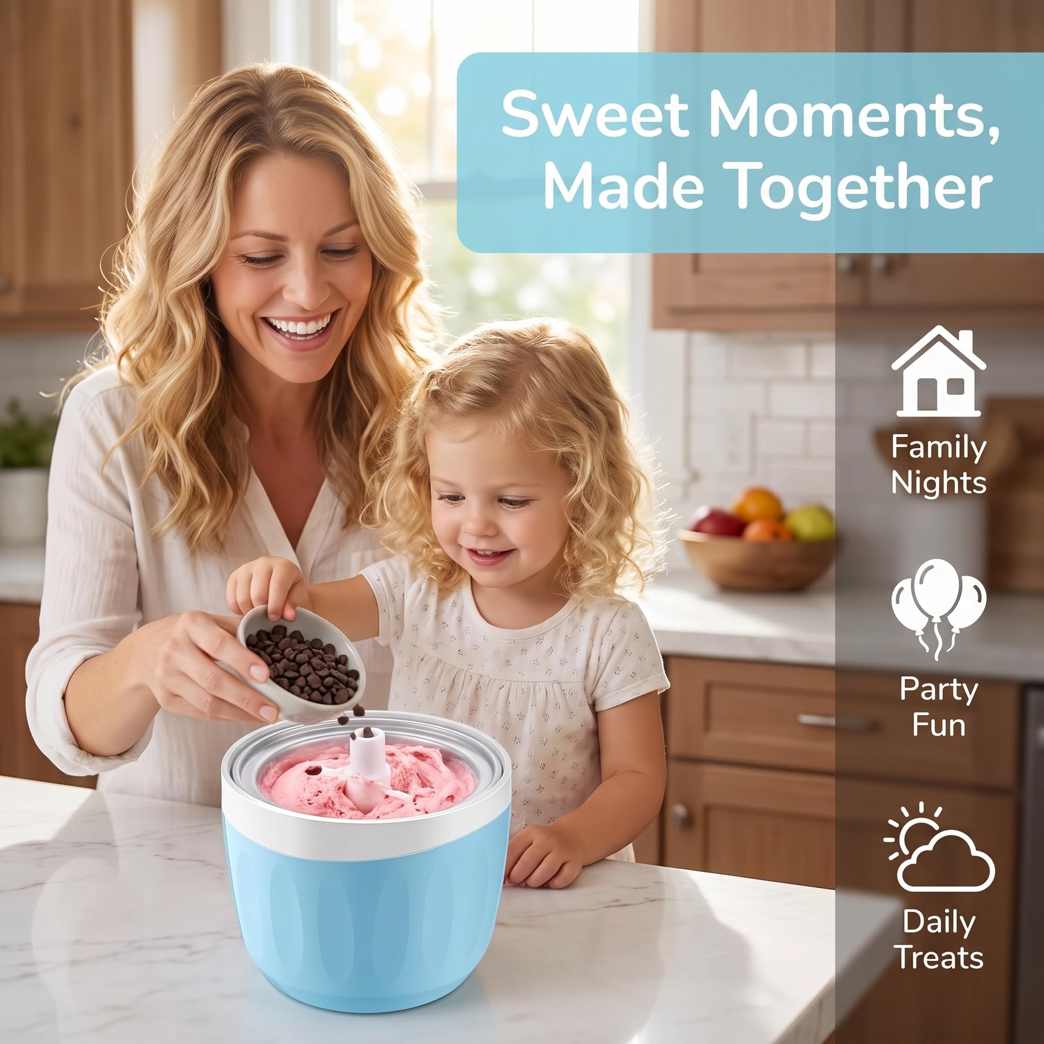 Mini Heladera Doméstica, Máquina Automática Para Hacer Helados Individuales, Yogur Helado Y Sorbete, Máquina Para Postres Con Solo Pulsar Un Botón, Máquinas Eléctricas Compactas Para Familias.