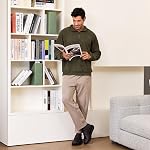 FitVille Chaussures de marche homme extra large Robe large Sneakers Crochet et boucle confortable chaussures en cuir pour hommes Orthopédie Diabétique chaussures pour Edema et les pieds de loup