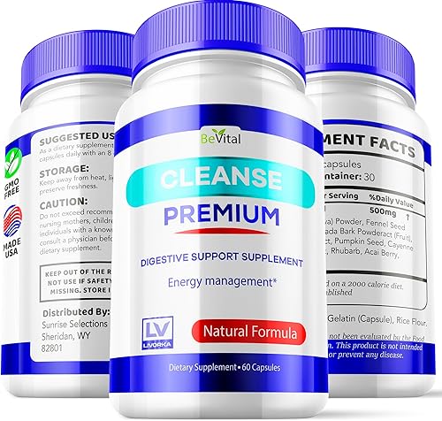 Miniatura 8 de Paquete de 3  Bevital Cleanse Premium, Cleanse Premium, Digestión Bevital Saludable, Fórmula Bevital Advanced Cleanse 180 cápsulas durante 90 días,