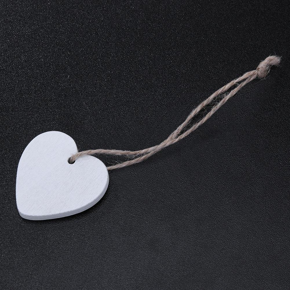 Ciondolo In Legno A Forma Di Cuore Per Decorazione Fai Da Te – 10x10 Cm, Da Appendere A Porta O Parete, Per Matrimoni E Casa - 3
