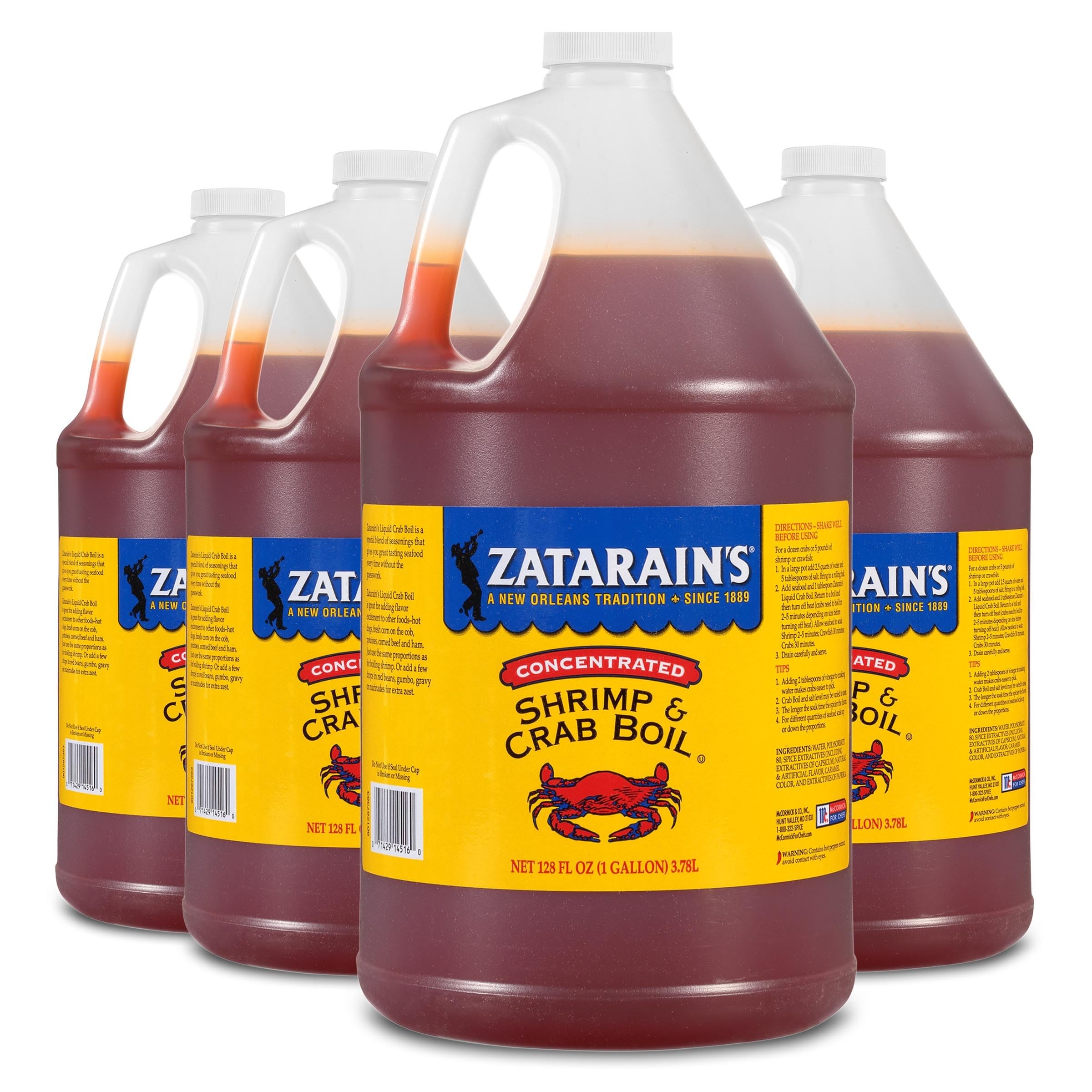 Amazon.com : Zatarain's Concentrated Shrimp & Crab Boil, 1 gal