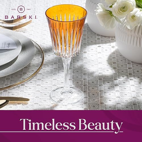Miniatura 6 de Barski Copa de vino  Copas de vino  Vino tinto  Vino blanco  Ámbar  Copa de agua  Copas de tallo  Juego de 6 copas  Vidrio similar al cristal  10