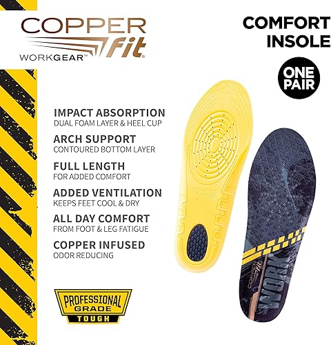 Miniatura 2 de Copper Fit Plantillas cómodas unisex para equipo de trabajo