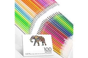 ZSCM 100 Colors Gel Pen Ink Refills: Unleash Your Artistic Flair with...