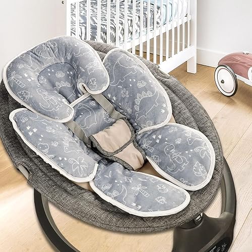 Miniatura 2 de DILIMI Soporte para la cabeza y el cuerpo del asiento de automóvil para bebé, inserto de asiento de automóvil infantil 2 en 1, cojín suave para