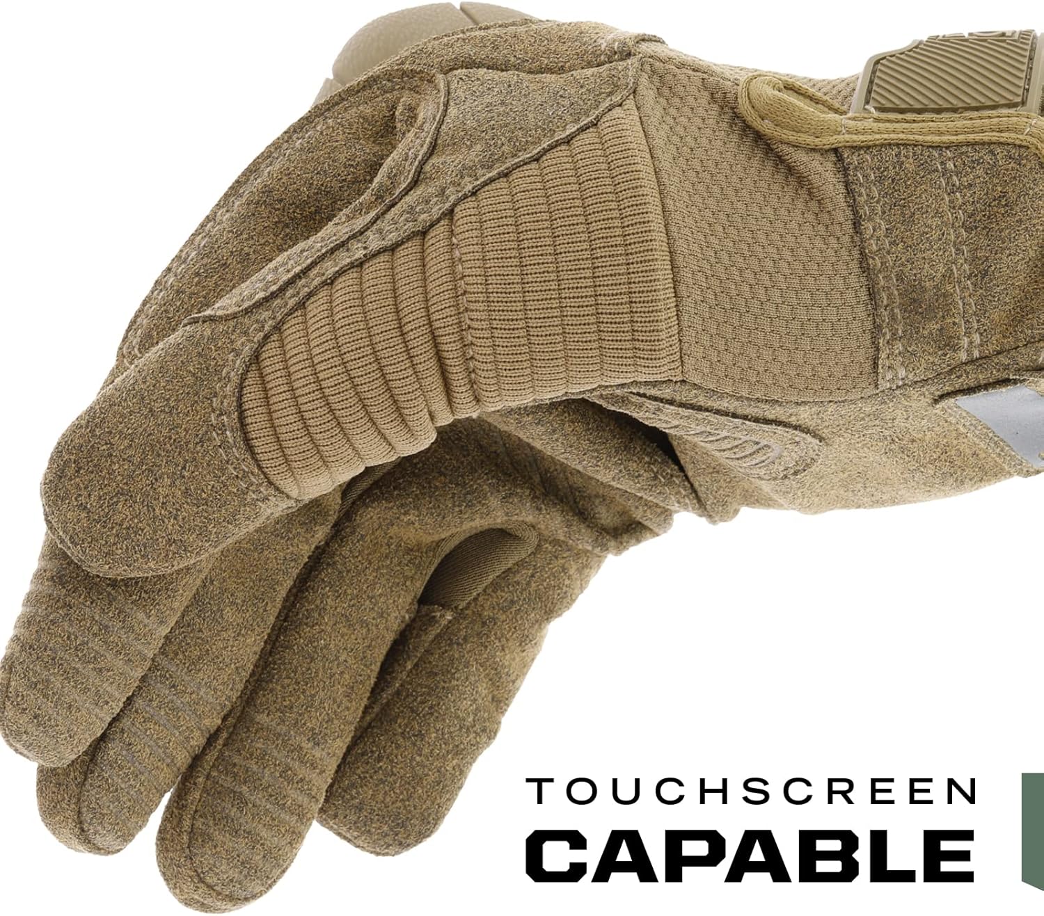 Mechanix Wear: M-Pact 3 Tactical Work Gloves, Touchscreen Capability, Synthetic Leather Gloves, Finger Reinforcement and Impact Protection, Work Gloves for Men (Coyote Brown, Small)
