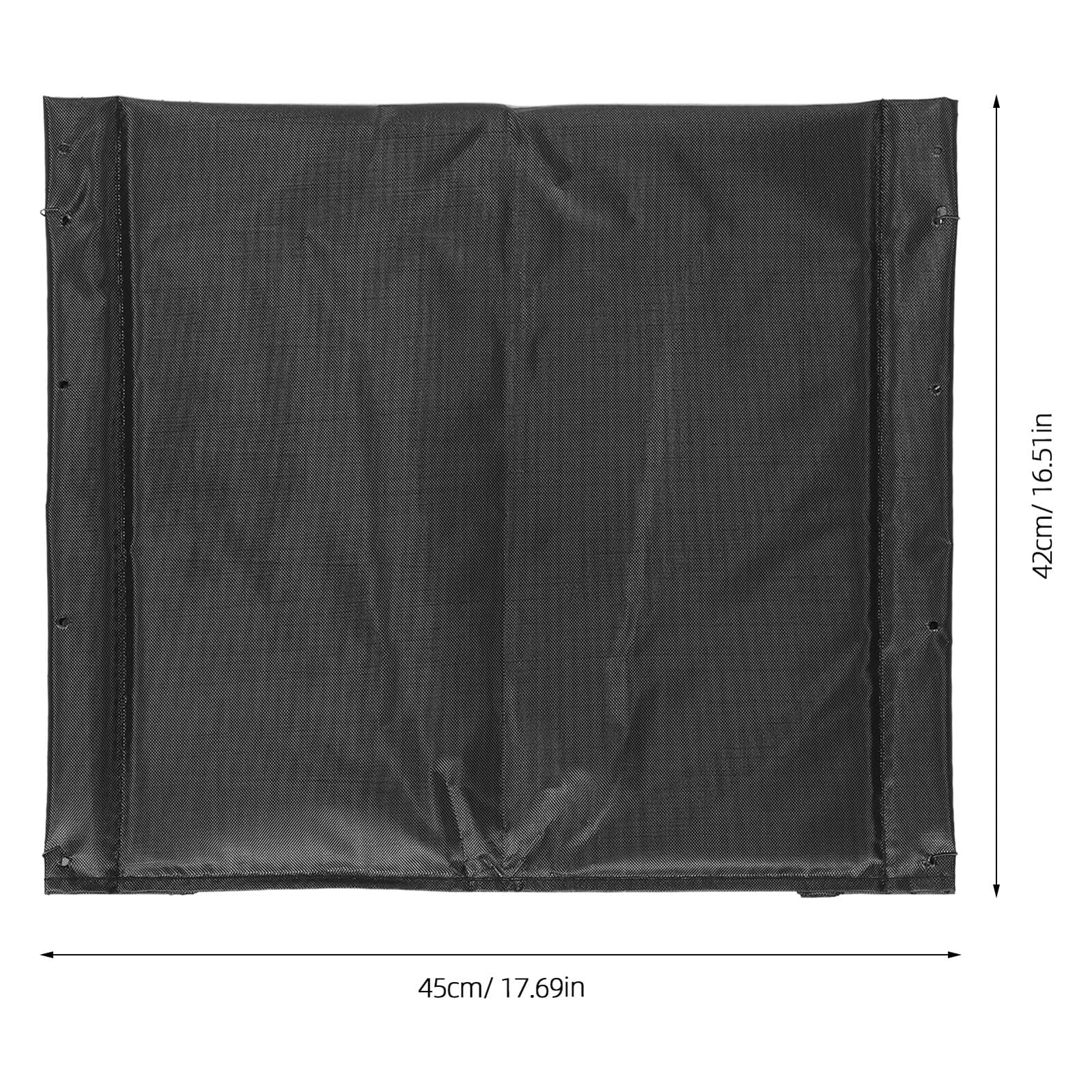 Homoyoyo Cojín para Silla de Ruedas de Tela Oxford Negro, 3 Piezas | Acolchado y Transpirable, Mantenimiento Fácil, Orificios de 12, 5cm, para Hogar u Oficina