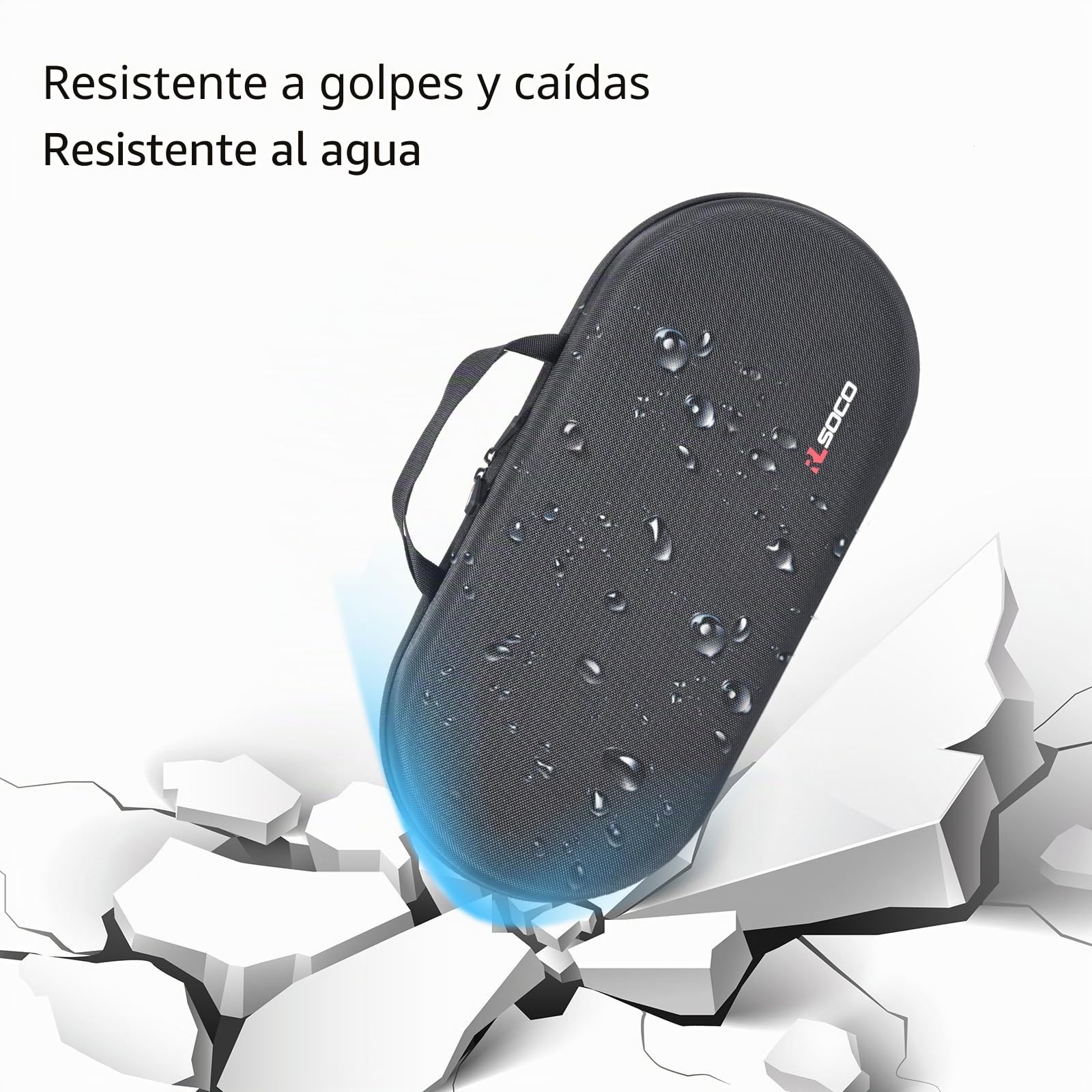 RLSOCO Funda para Dyson Airwrap i.d./Airwrap Co-anda2x Moldeador multifunción y secador - Apto para 4 Piezas de cañón largas o Cortas (Sólo Funda) - Negro