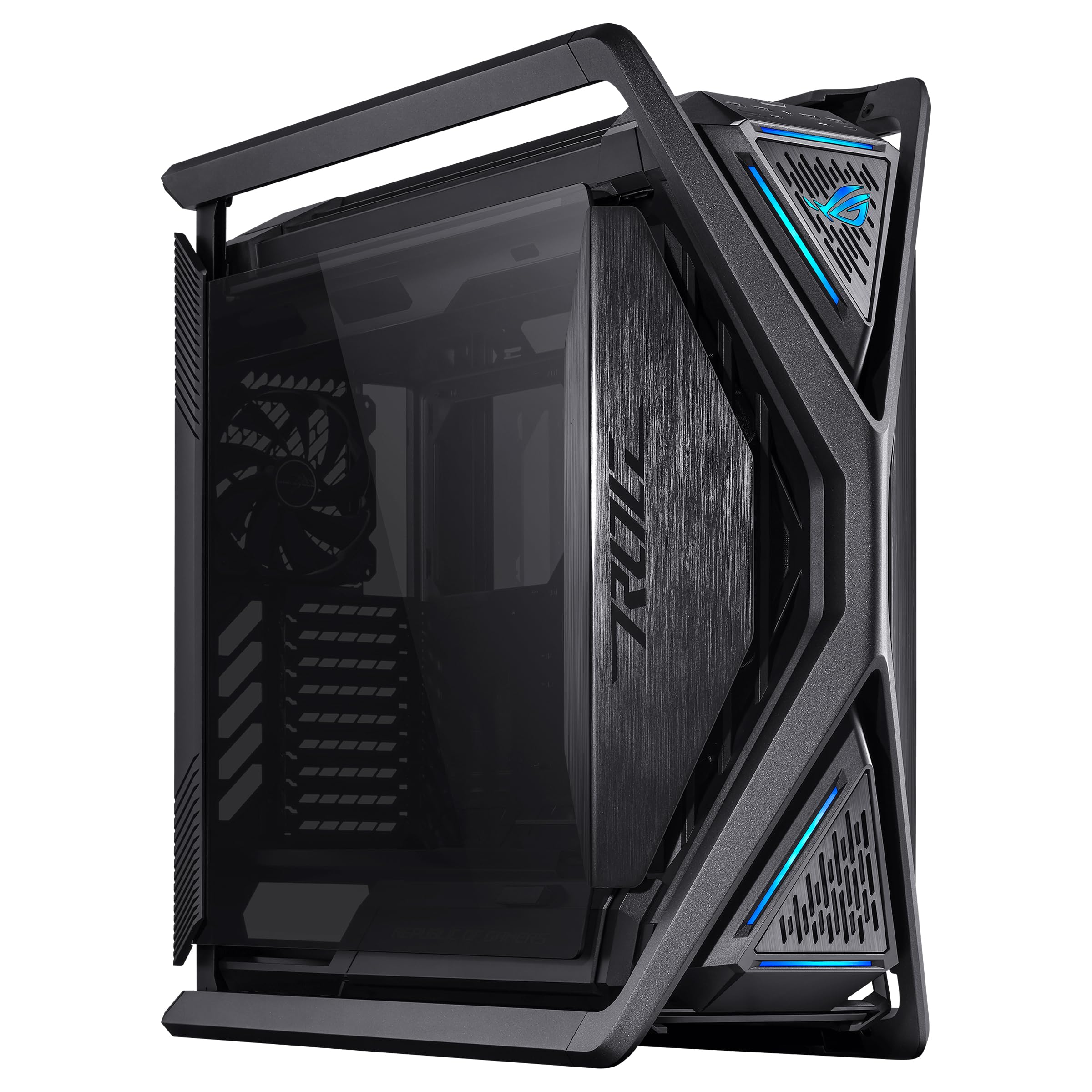 ROG Hyperion GR701 BTF Edition E-ATX Gaming Computer Case, BTF Connectors, Compatible with 420mm Radiators, 4x 140mm Fans, ARGB Fan Hub, 60W Fast Charging