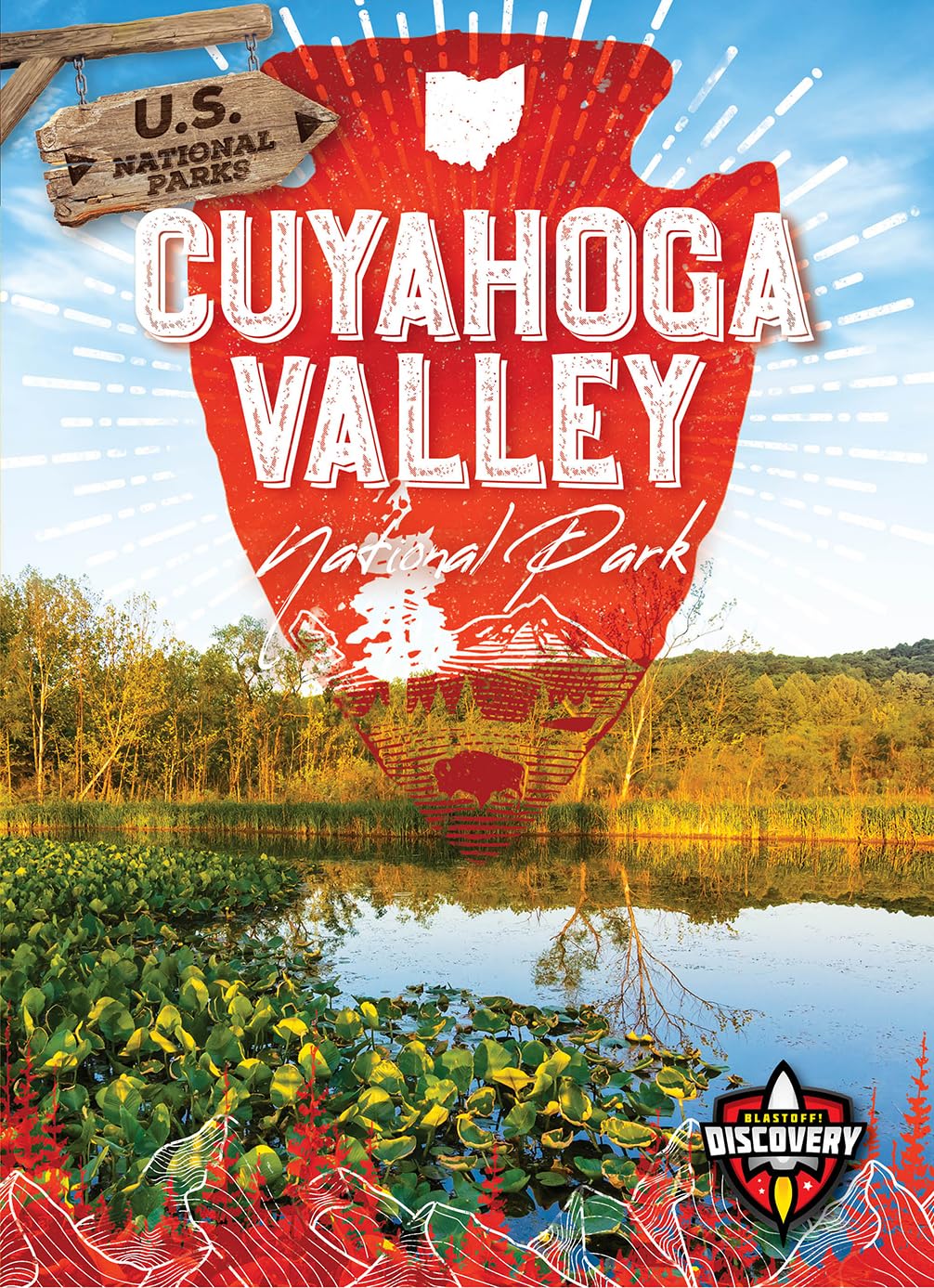 Cuyahoga Valley National Park poster vintage grand format salon déco