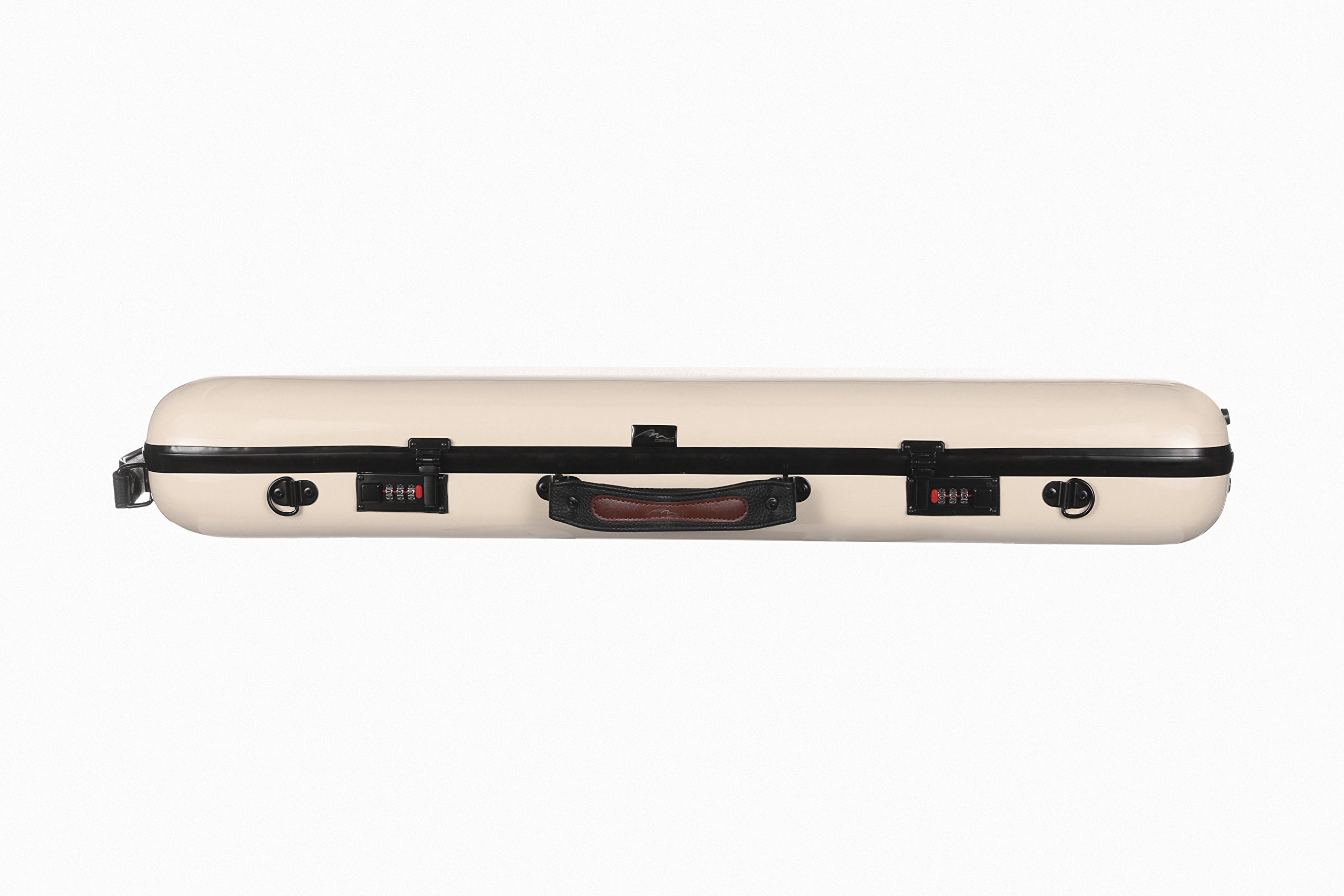 M-Case Custodia per Violino Fiberglass Safe Oblong 4/4 perla borsa musicale