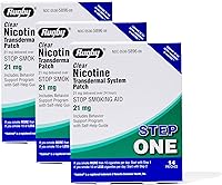 Vista 7 de Parches de nicotina transparente de rugby - Parche de sistema transdérmico de 21 mg - Ayuda para dejar de fumar o vapear - Paso 1 - 14