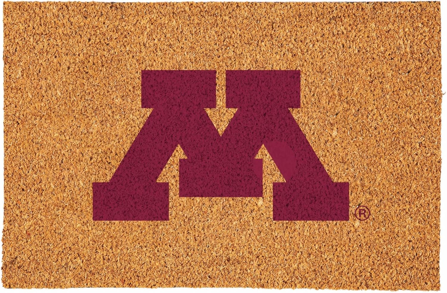 Team Sports America NCAA University of Minnesota Coir Doormat 36"x24", Official Full Color Team Logo, Extra Large Front Door Mat, Outdoor Indoor Entrance Rug, Non-Slip Welcome Mat for Porch Patio
