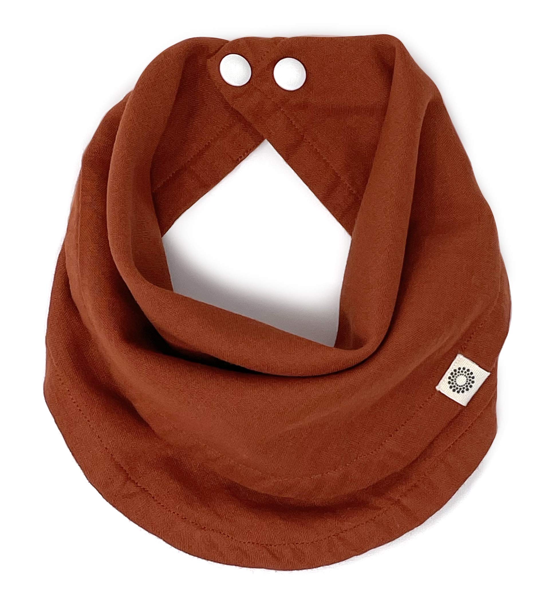Indi by Kishu Baby - Infinity Scarf Bib - Sanforized GOTS Organic Cotton Muslin Bib