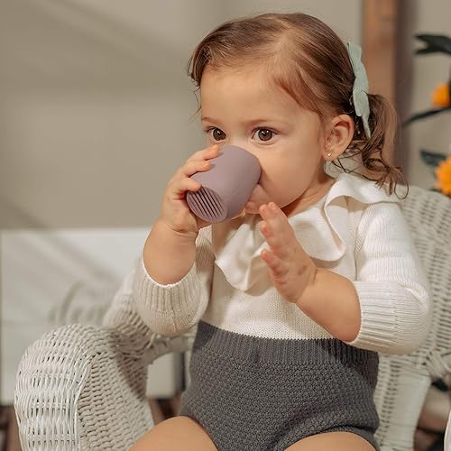 Miniatura 4 de Teenie Tiny Vasos de silicona para el destete (2 unidades) (Mauve y Blue Fusion)
