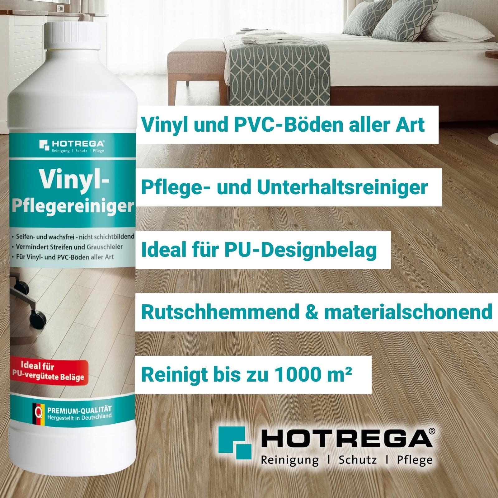 HOTREGA PU-Reiniger | Vinyl Pflegereiniger 5x 1L | Konzentrat für PVC